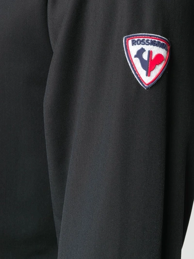 Shop Rossignol Stripe Detail Zip-up Jacket In Black