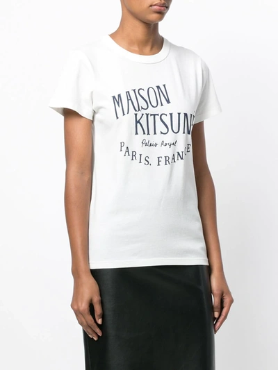 Shop Maison Kitsuné Palais Royal T-shirt In White