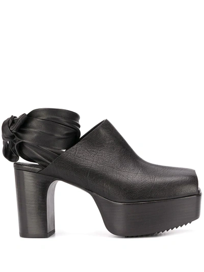Shop Rick Owens Bea Arthur Platform Sandals In Black