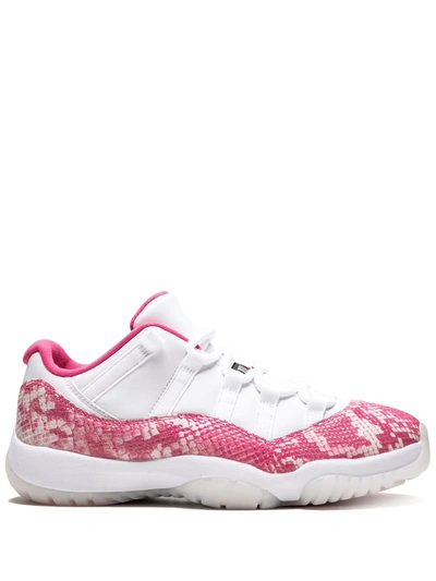 Shop Jordan Air  11 Retro Low "pink Snakeskin" Sneakers In White