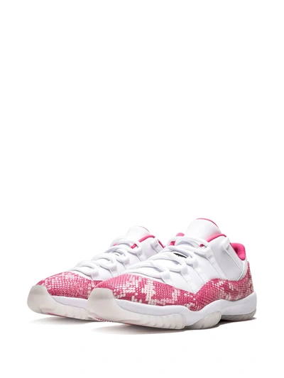 Shop Jordan Air  11 Retro Low "pink Snakeskin" Sneakers In White