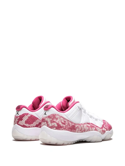 Shop Jordan Air  11 Retro Low "pink Snakeskin" Sneakers In White