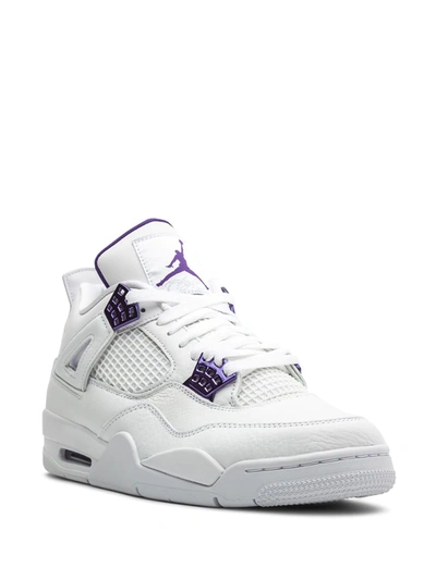 Shop Jordan Air  4 Retro "metallic Pack In White