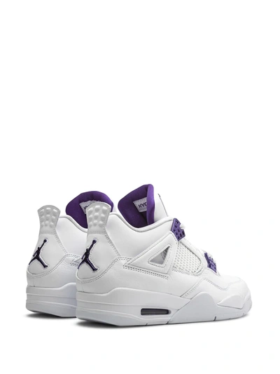 Shop Jordan Air  4 Retro "metallic Pack In White