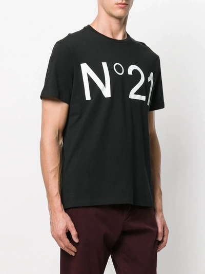 Shop N°21 Logo Print T-shirt In Black