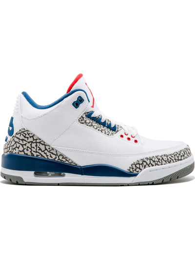 Shop Jordan Air  3 Retro Og "true Blue" Sneakers In White