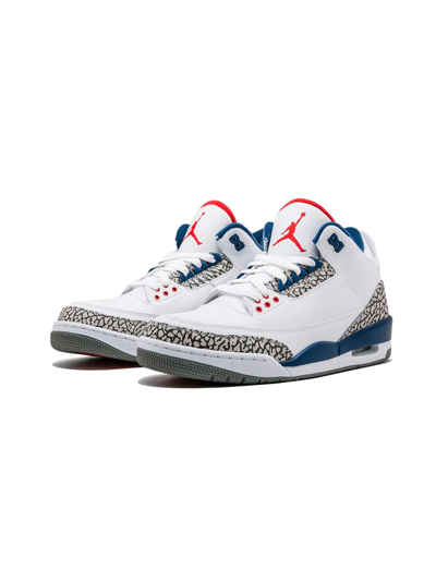Shop Jordan Air  3 Retro Og "true Blue" Sneakers In White