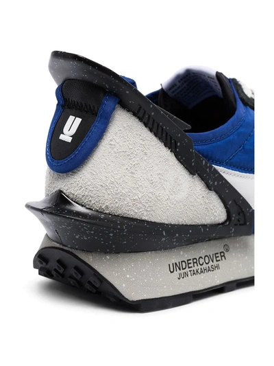 Nike Undercover Daybreak Leather-trimmed Nylon And Suede Sneakers In Blue