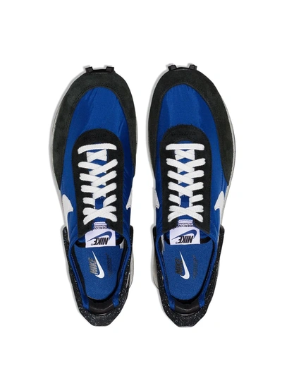 Nike Undercover Daybreak Leather-trimmed Nylon And Suede Sneakers In Blue