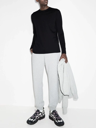 Sunspel Cotton Loopback Sweatshirt In Black