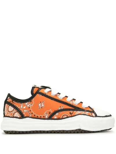 Shop Miharayasuhiro Peterson Original Sole Low-top Sneakers In Orange ,white