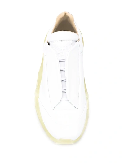 Shop Maison Margiela New 22 Future Low Sneakers In White