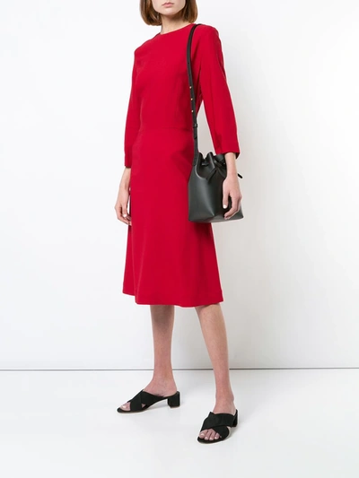 Mansur Gavriel Mini Bucket Bag In Black
