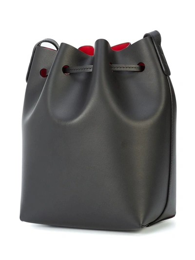 Shop Mansur Gavriel Mini Bucket Bag In Black