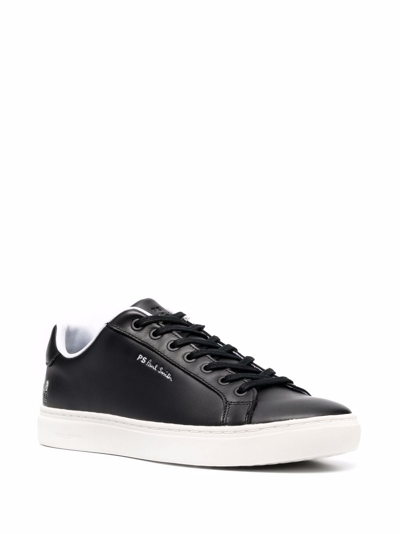 Ps By Paul Smith Ps Paul Smith Man Sneakers Black Size 8 Soft Leather In Black