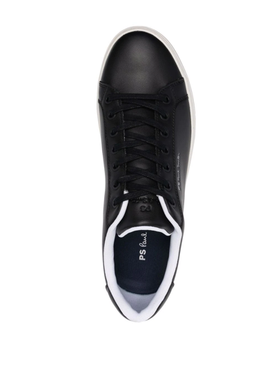 Shop Ps By Paul Smith Lea Panelled Leather Sneakers In Black