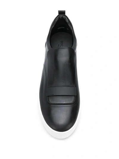 Shop Sergio Rossi Addict Slip-on Sneakers In Black