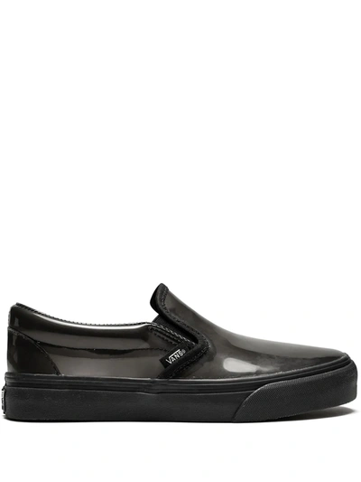 Vans Transparent Slip-on Sneakers In Black | ModeSens