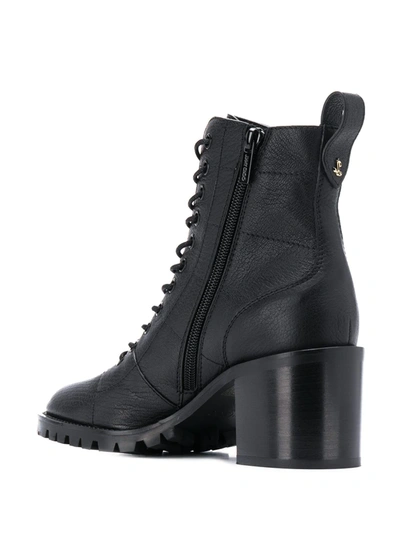 JIMMY CHOO LACE-UP ANKLE BOOTS - 黑色