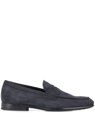 Tod's Classic 38k Loafers In Blue