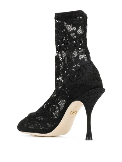 Shop Dolce & Gabbana Coco Ankle Boots In Black