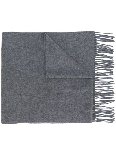 Shop N•peal Large Woven Scarf In Grey