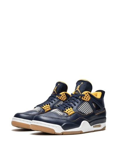 Jordan Air  4 Retro Dunk From Above In Blue