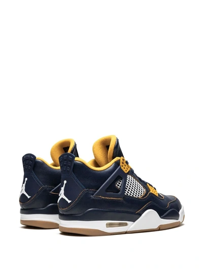 Shop Jordan Air  4 Retro "dunk From Above" Sneakers In Blue