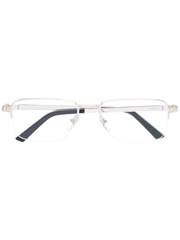 Cartier Silver Square Glasses