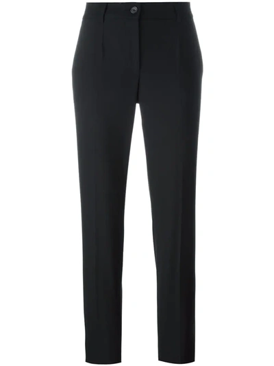 Shop Dolce & Gabbana Slim Fit Trousers In Black