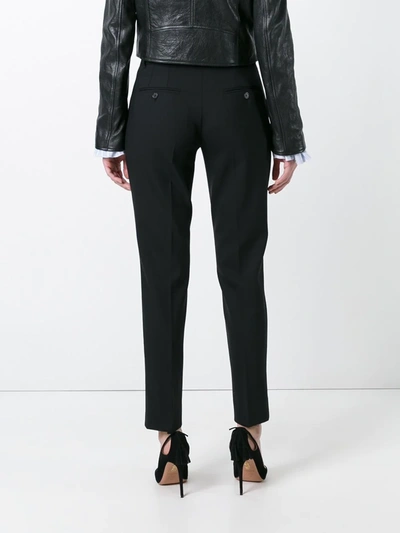 Shop Dolce & Gabbana Slim-cut Tailored Trousers In Black