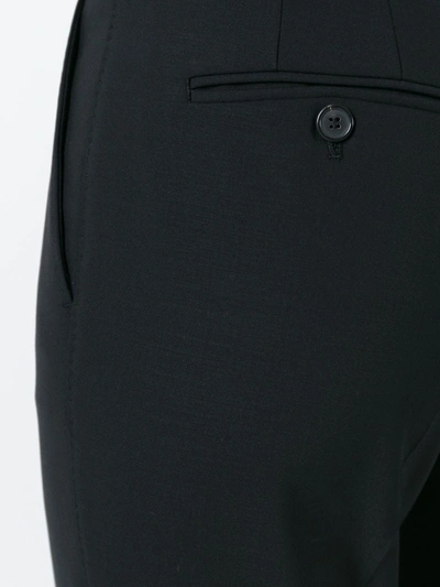 Dolce & Gabbana Tailored Stretch-wool Trousers In Black