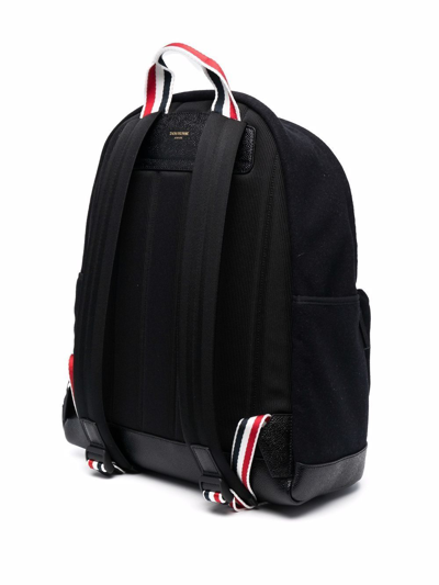 Shop Thom Browne Double-face 4-bar Easy Backpack In 黑色