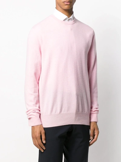 Shop N•peal The Oxford Crew Neck Jumper In Pink