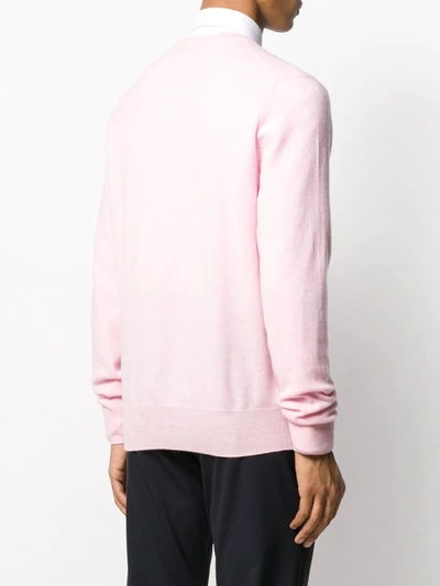 Shop N•peal The Oxford Crew Neck Jumper In Pink