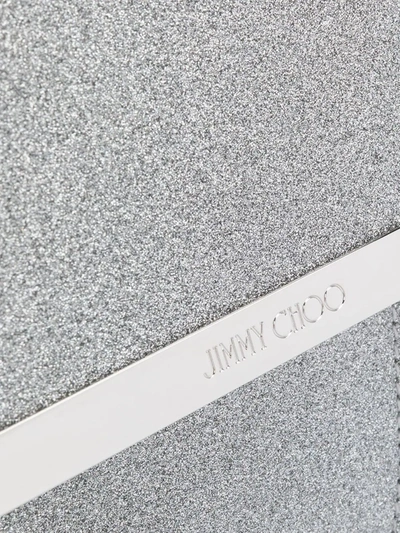 Shop Jimmy Choo Emmie Clutch In Grey