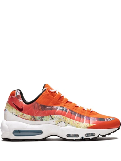 Shop Nike X Dave White Air Max 95 Sneakers In Orange