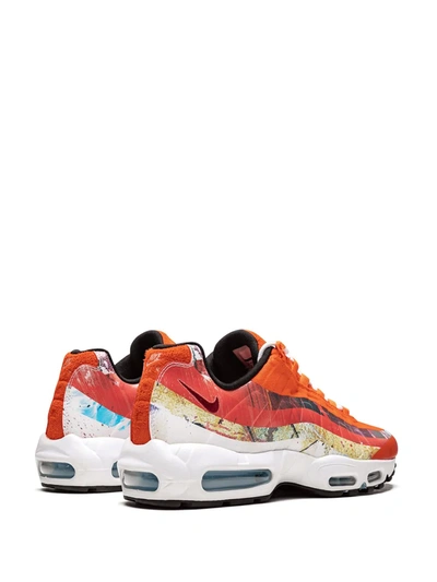 Shop Nike X Dave White Air Max 95 Sneakers In Orange