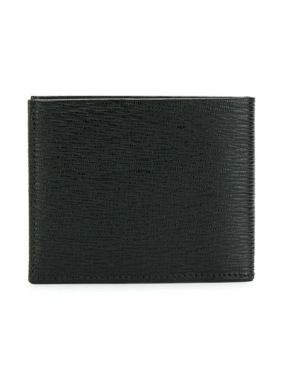 Shop Ferragamo Gancini Bi-fold Wallet In Black