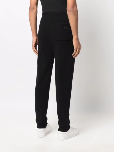 Valentino Jacquard Drawstring Pants In Black