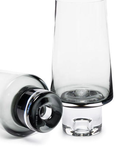 Tom Dixon Tank Highball Set Of Two Glasses In Grau