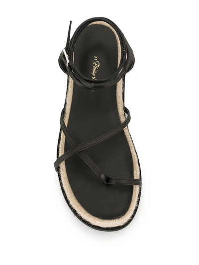 Shop 3.1 Phillip Lim / フィリップ リム Yasmine Strappy Espadrille Sandals In Black