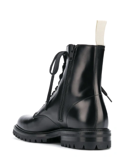 Shop Common Projects Combat Boots In Black