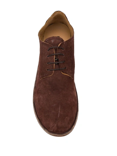 Shop Moma Nairobi Derby Shoes In Brown