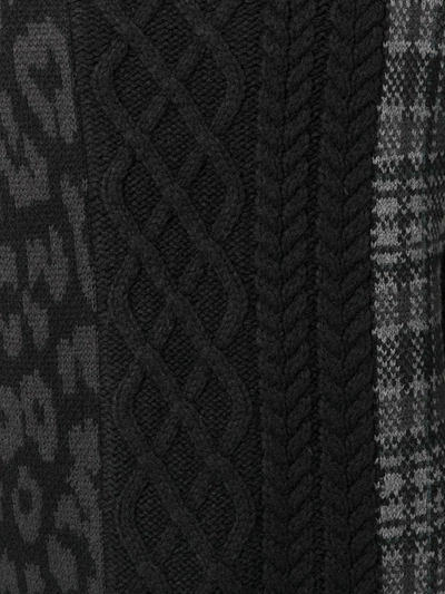 Shop Five Cm Intarsia Knit Jumper In Black