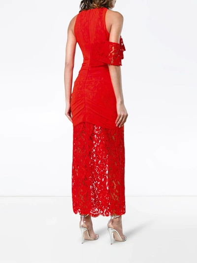 Shop Proenza Schouler Corded Lace Dress In Red