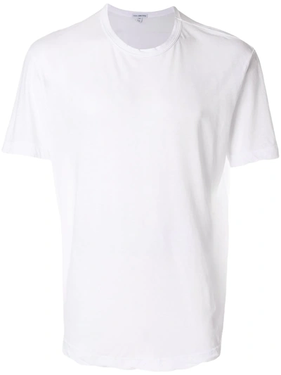 Shop James Perse Round-neck T-shirt In White