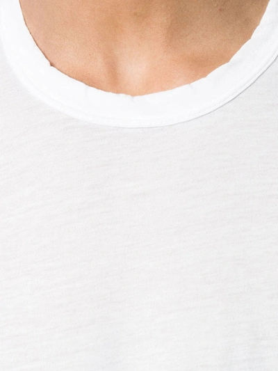 Shop James Perse Round-neck T-shirt In White