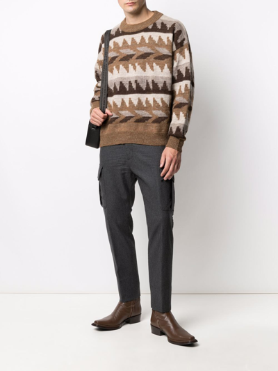 Dsquared2 Felt Tapered Trousers In Grau