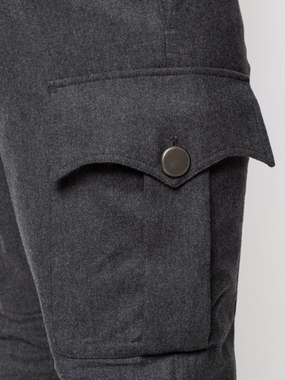 Dsquared2 Felt Tapered Trousers In Grau